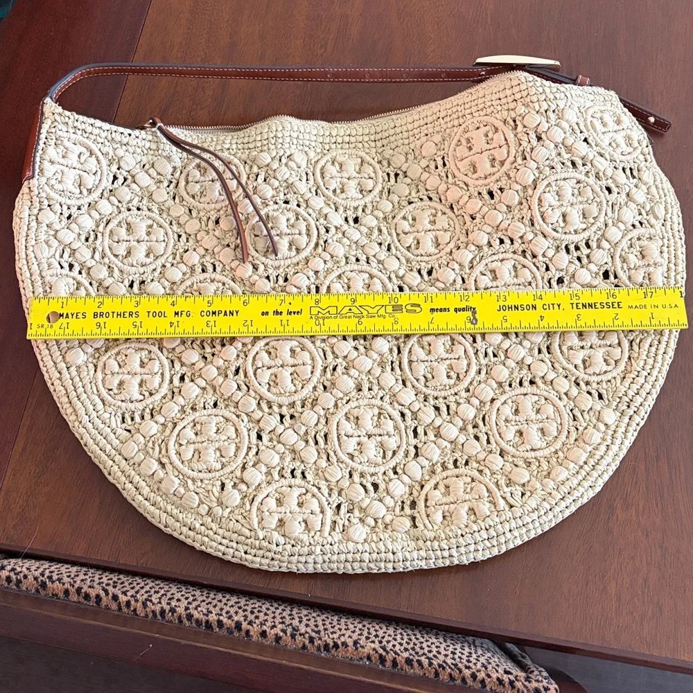 Tory Burch Balloon Bag with Brown Leather Trim - Picture 6 of 8